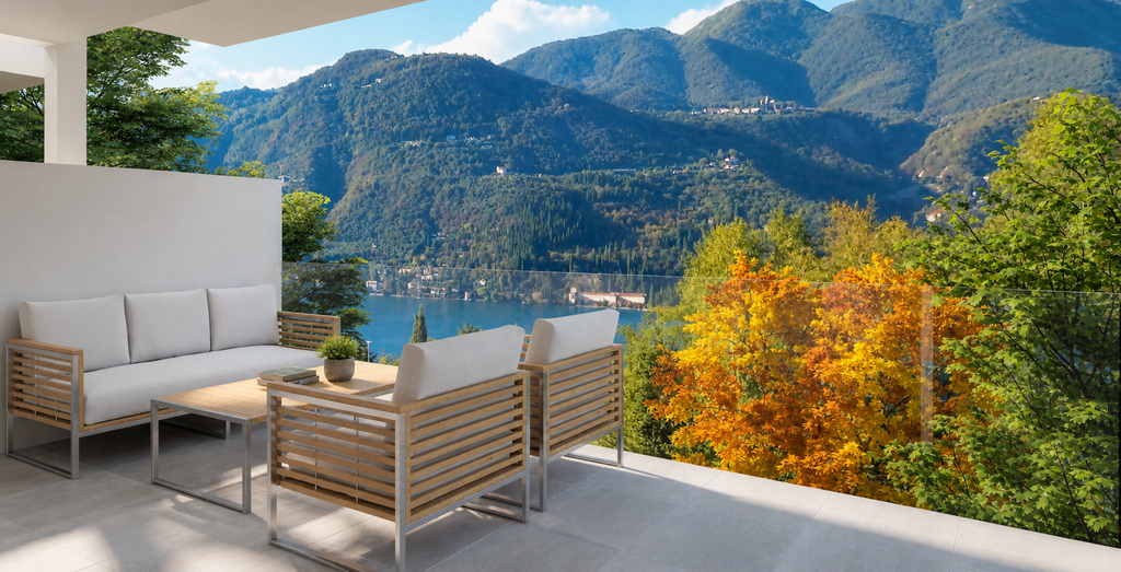 Appartamenti di lusso con vista lago, giardino privato e piscina