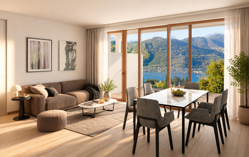 Appartamenti di lusso con vista lago, giardino privato e piscina