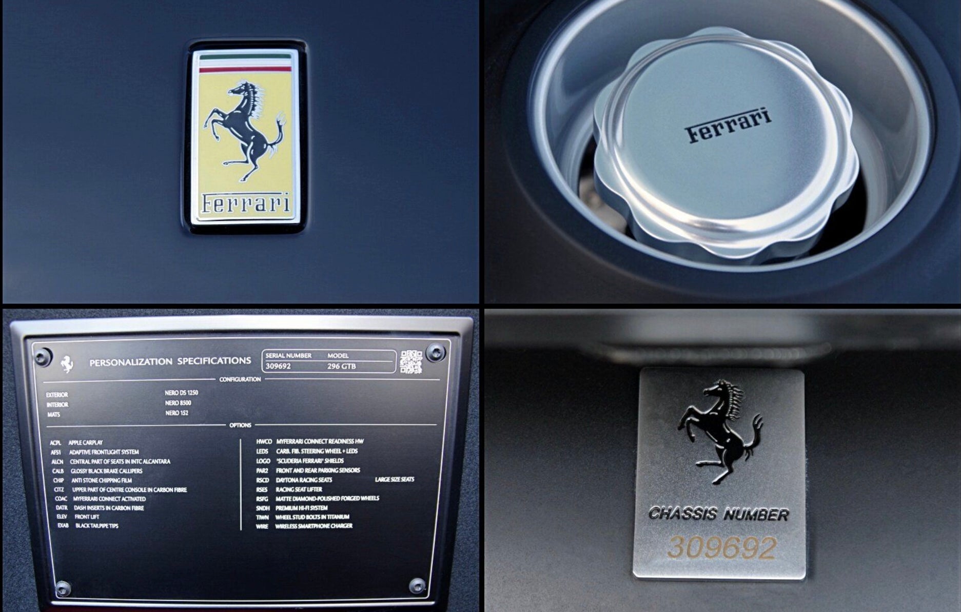 Ferrari 296 GTB – Nero DS