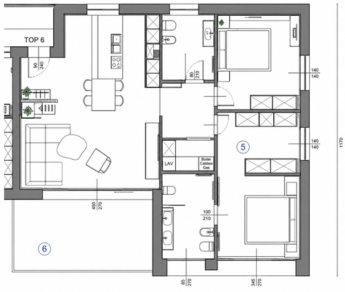 Cunettone -- Hügel von Salò -- Möbliertes Design-Apartment mit Terrasse