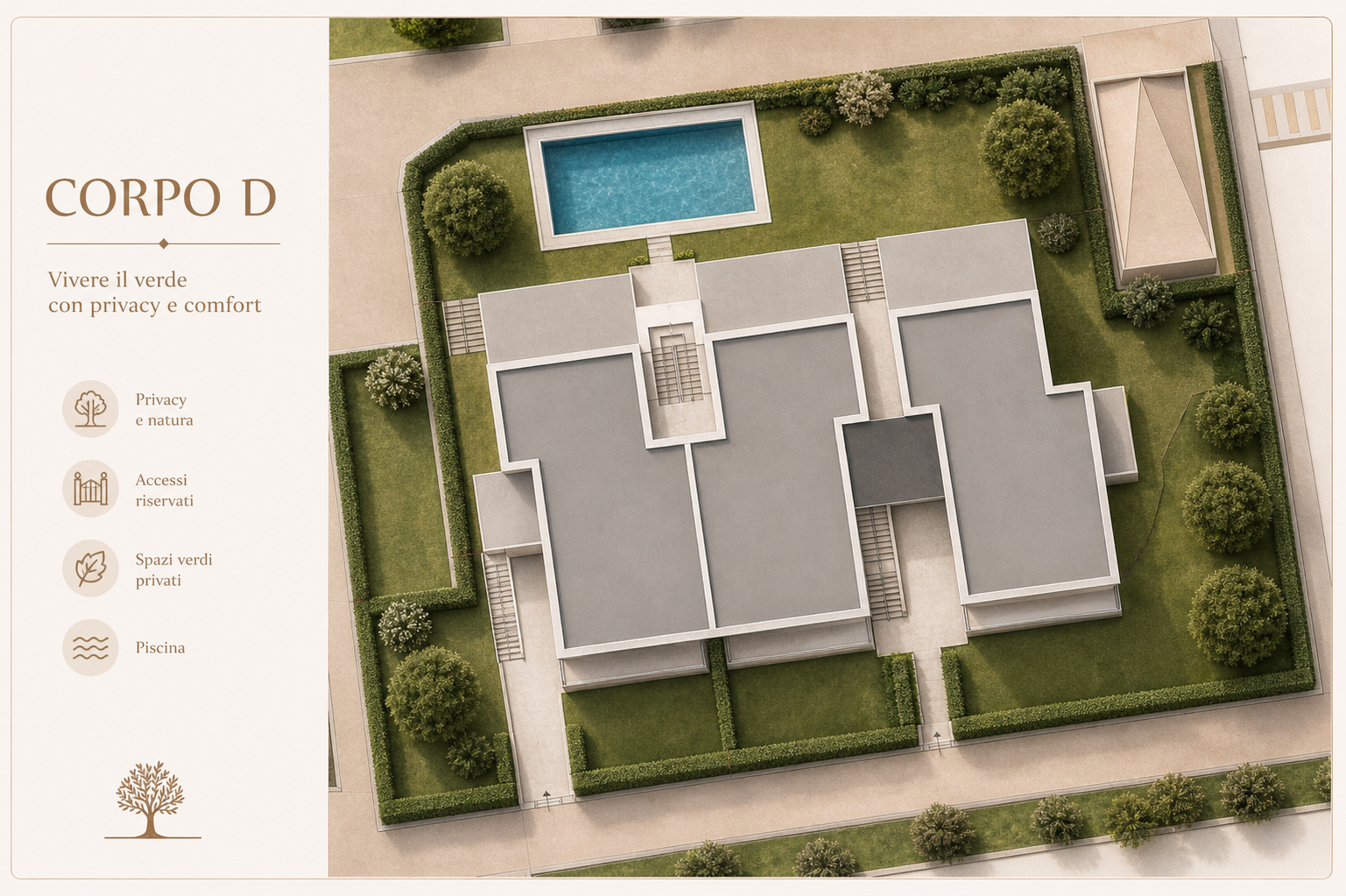 Appartamenti di lusso con vista lago, giardino privato e piscina