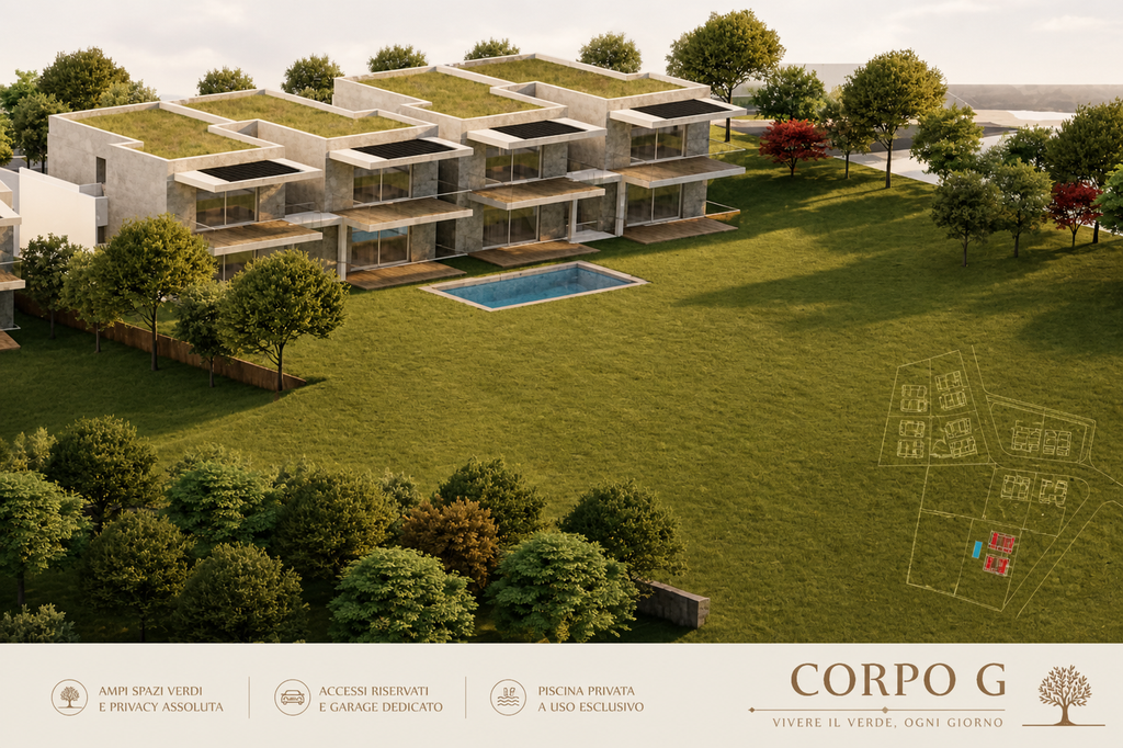Appartamenti di lusso con vista lago, giardino privato e piscina