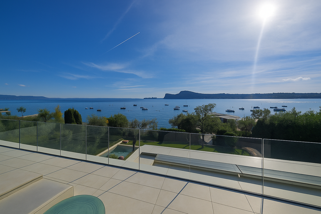 Lago di Garda - Villa esclusiva fronte lago con rooftop e accesso diretto alla spiaggia