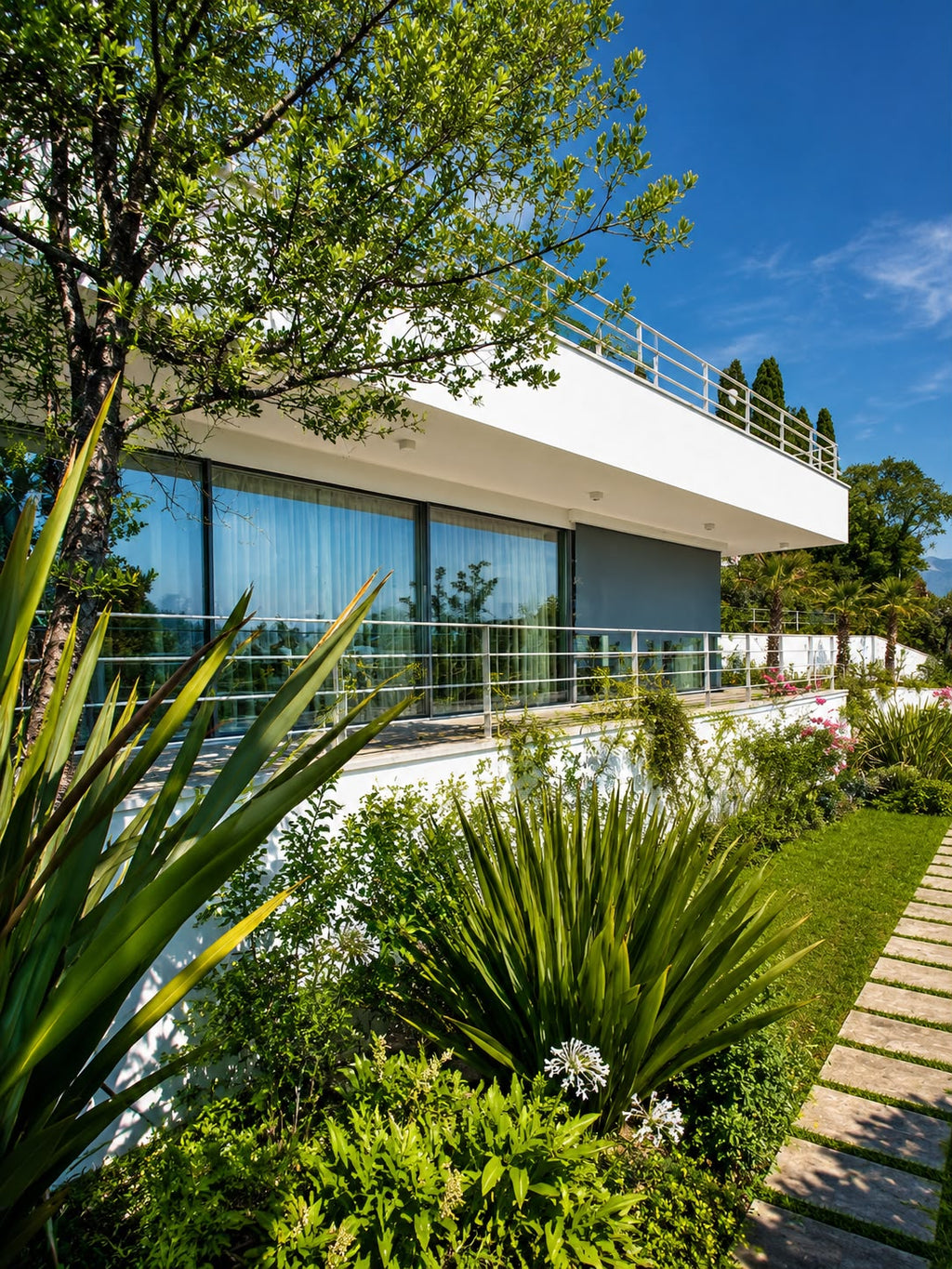 San Felice del Benaco -- Zeitgenössische Architektenvilla mit Pool und Seeblick 