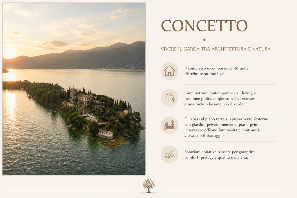 Appartamenti di lusso con vista lago, giardino privato e piscina