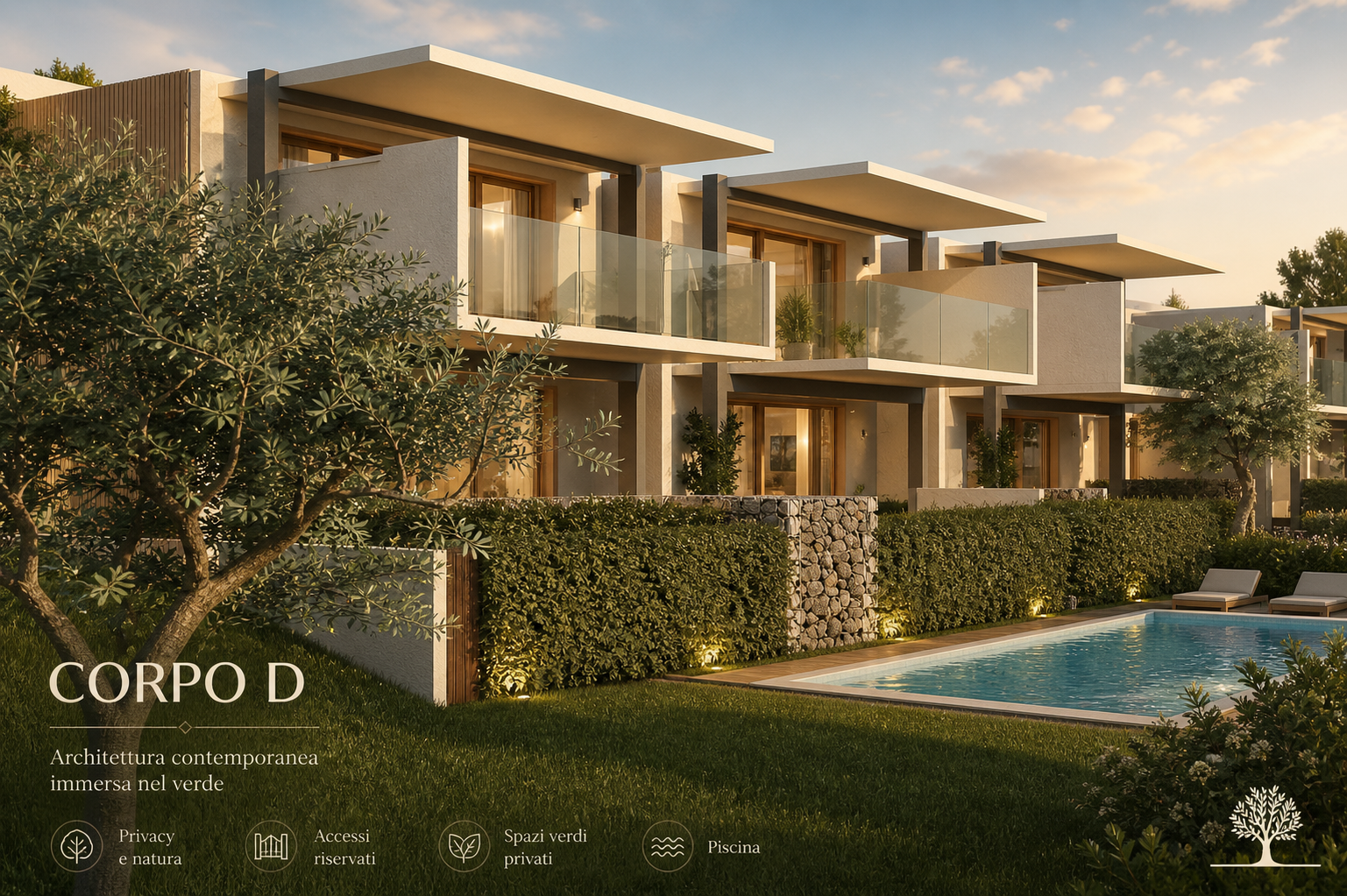 Appartamenti di lusso con vista lago, giardino privato e piscina