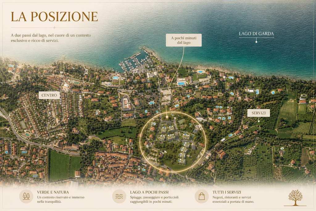 Appartamenti di lusso con vista lago, giardino privato e piscina
