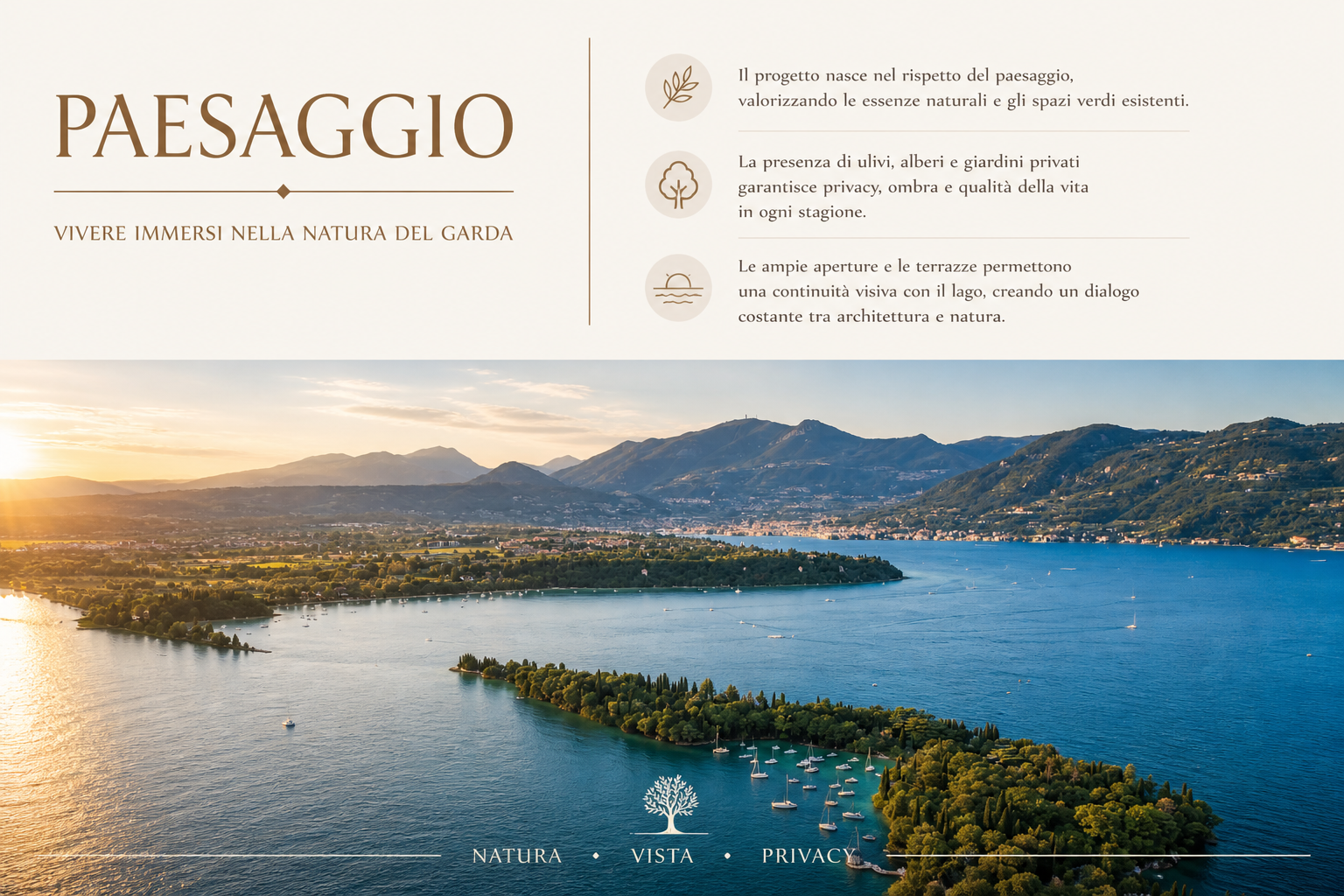 Appartamenti di lusso con vista lago, giardino privato e piscina